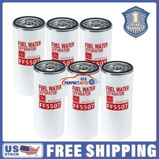 6PCS FF5507 Fuel Filters For Volvo D12 D13 Engine BF7814 P550529 P9626 33721