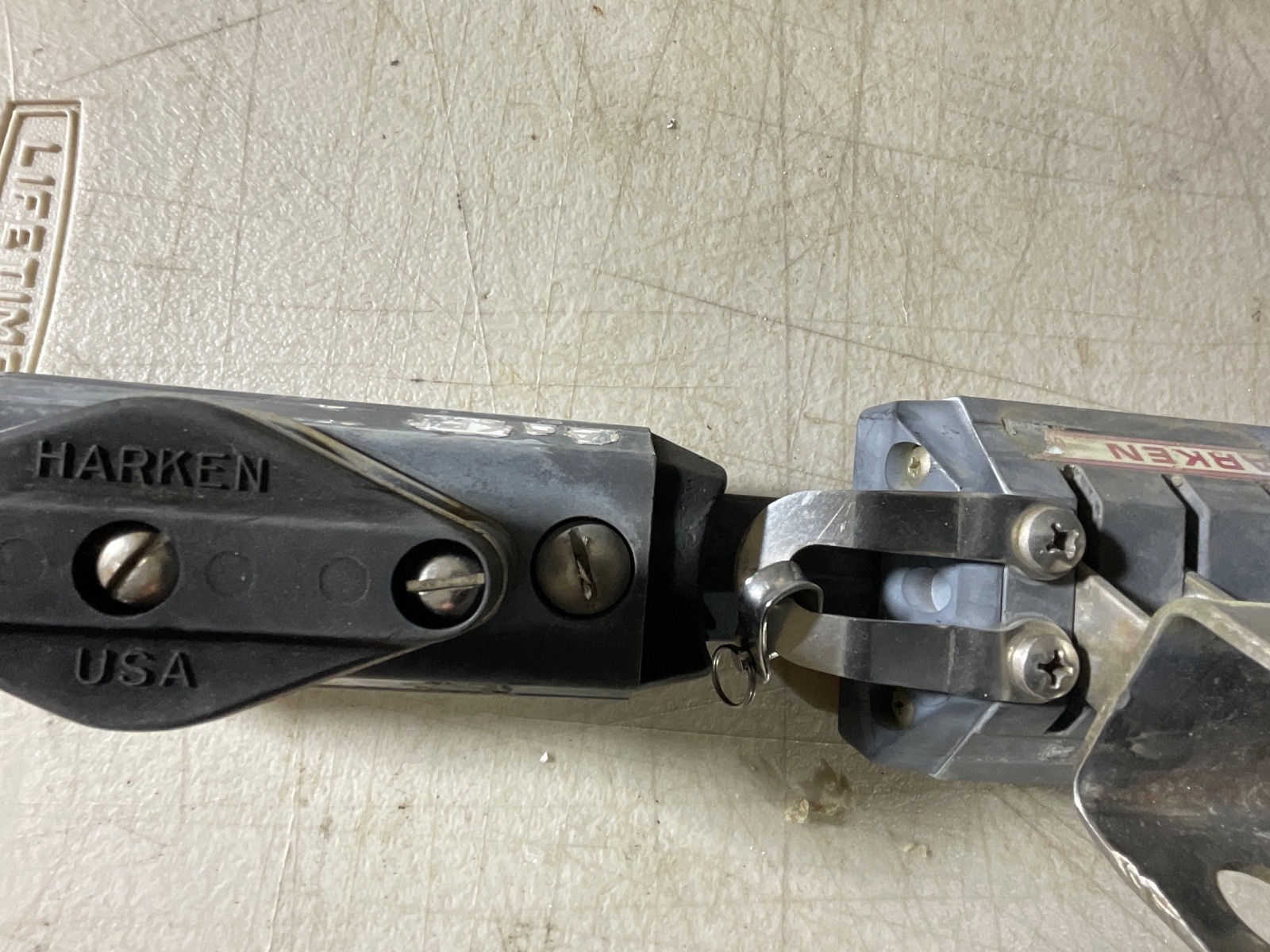 Harken Port & S Track Car Sets--1 1/4 inch track end 45mm line 37mm Sheet 74mm