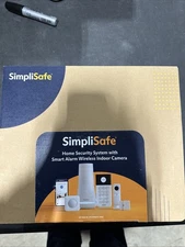 SimpliSafe Home Security System with Smart Alarm Wireless Indoor Camera, 8 Piece