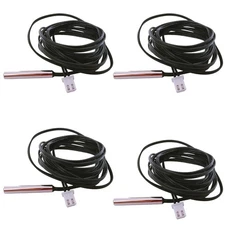 4Pcs 10K NTC Thermistor Probe 2 Meter 10K Thermistor Temperature Sensor Probe...