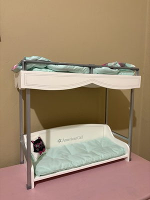#ad American Girl Doll Bunk Bed and Bedding White Retired Truly Me $50.00