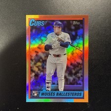 2025 Topps Update Series - 1990 Topps Baseball Moises Ballesteros #U90-12 (RC)