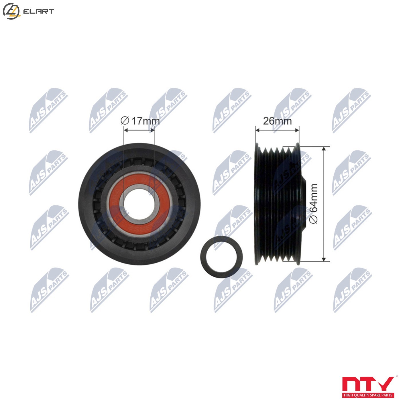 DEFLECTION PULLEYGUIDE PULLEY VBELT RNK-AU-045 FOR SKODA  VW PHAETON  AUDI