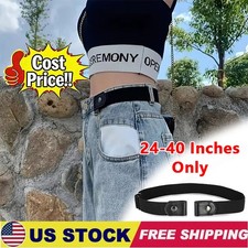 Men Women Buckle-free Elastic Invisible Waist Belt for Jeans No Bulge Hassle