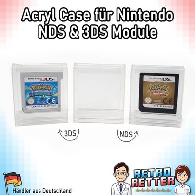 Acryl Case für NDS / 3DS Spiele Modul 1-Fach Hülle Nintendo Schutzhüllen DS Box