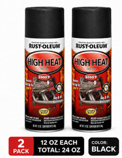 Rust-oleum Automotive High Heat Spray Paint Flat Black 12 Oz 2 Pack 248903
