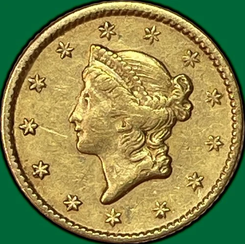1851 Liberty Head Gold Dollar Extremely Fine XF Coin #33712