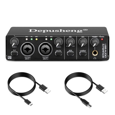 RX2 usb audio interface computer recording sound card home studio audio interfac