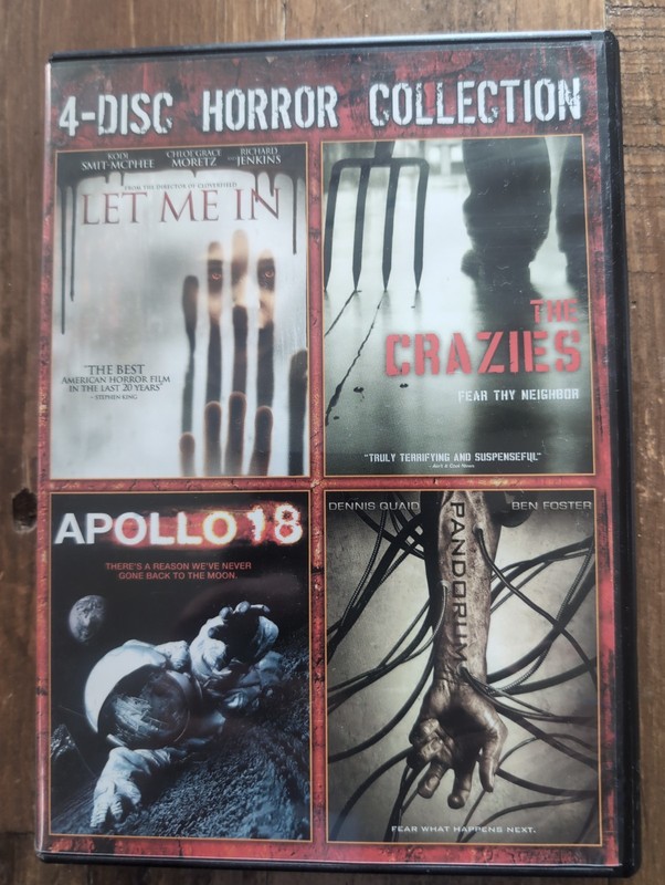 Horror Collection 4-Disc DVD Set Let Me In, the Crazies, Apollo 18, Pandorum
