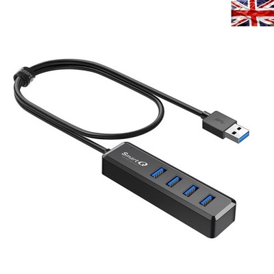 Eleganter 4-Port USB 3.0 Expander mit 2 Fuß Kabel - Schnelle Verbindung für alle Geräte