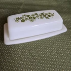 Spring Blossom Crazy Daisy Pyrex Butter Dish Vintage