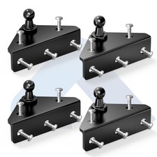 4 PCS 10mm Ball Stud Mounting Bracket Gas Strut Mounts With Screws