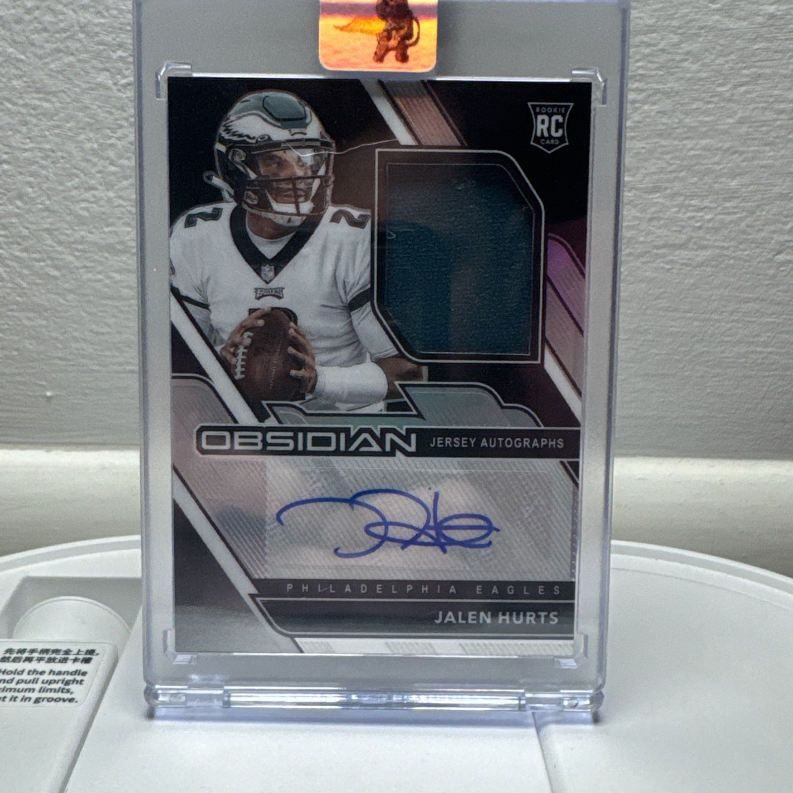 2020 Panini Obsidian #222 Jalen Hurts RPA RC Rookie Patch AUTO 138/150 MINT