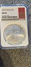 2010 $1 American Silver Eagle Dollar Coin NGC Certified MS69 Red Book Label