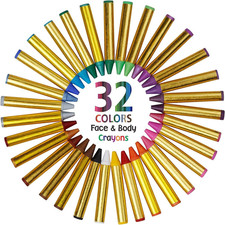 Face Paint Crayons -Safe Non-Toxic Face and Body Paint Made in Taiwan - Hallowee