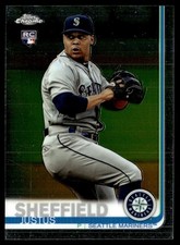 2019 Topps Chrome Justus Sheffield Rookie Seattle Mariners #110