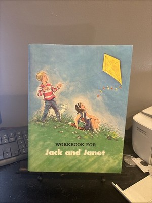 1966 Reading  Workbook For Jack And Janet  1st Grade English Workbook