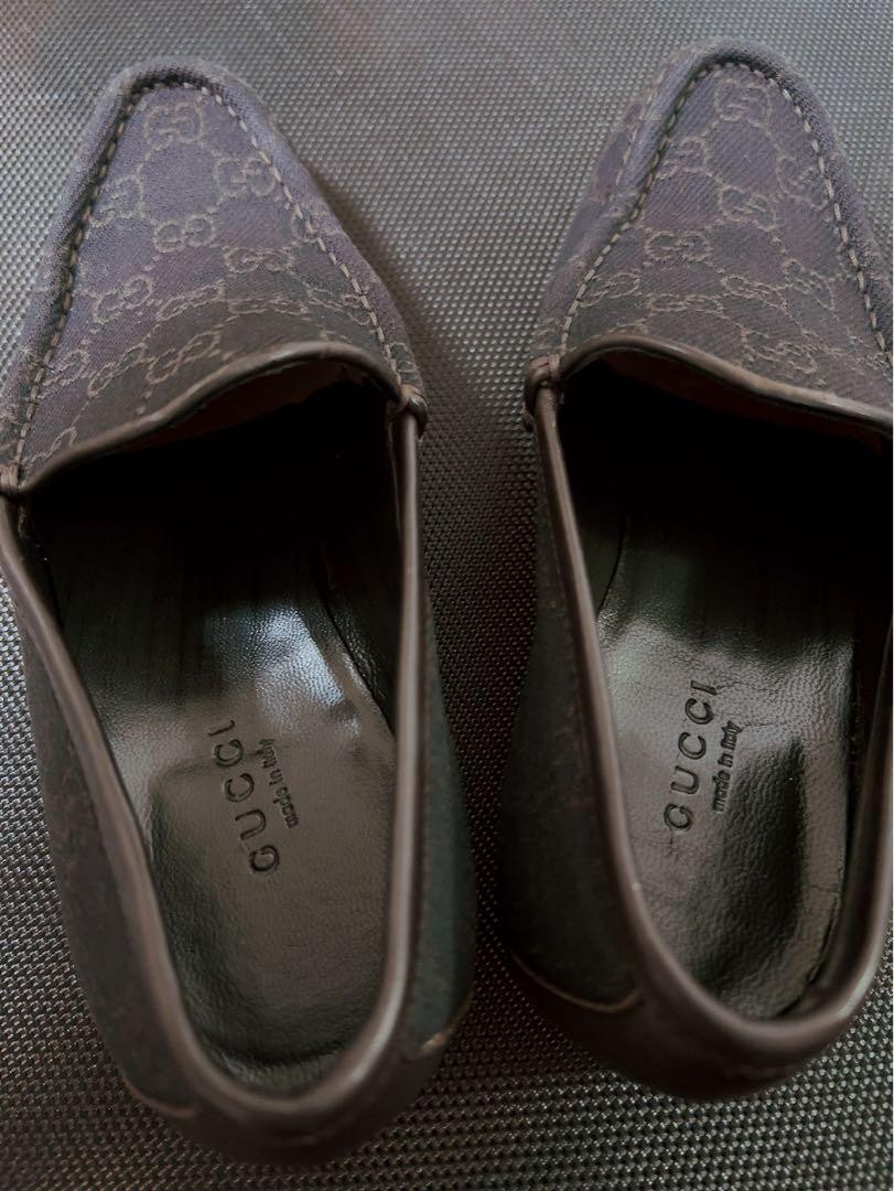 Gucci Slip-ons Loafers Shoes Brown GG Pattern Size 34.5 US About 4.5 For Women thumbnail 8