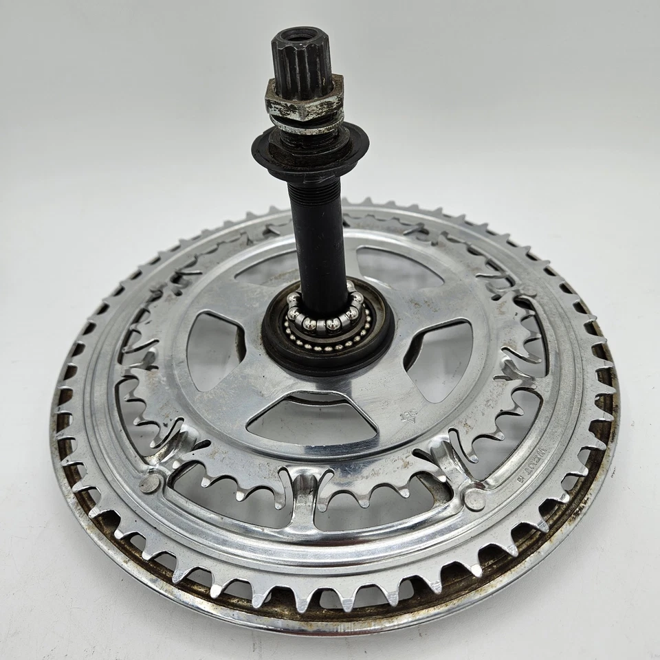 Raro Vintage - Conjunto de Grupo Schwinn Shimano Integrager-ii 52/39t Positron 2 x 5 Velocidades - Imagem 3 de 4