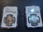 1884 S Morgan silver dollar NGC AU details cleaned + BONUS MORGAN 1879 S UNC NGC
