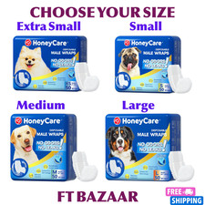 Dog Wrap Belly Leak Proof Band Male Dog Puppy Nappy Sanitary Pet Diapers 50Count