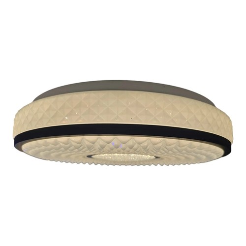 Techo Redondo Al Ras Luz LED Dormitorio Efecto Brillante Acrílico Montaje 24W CCT - Imagen 12 de 15