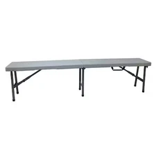 Bench, Center Folding, Blow Molded, Gray,  12F619