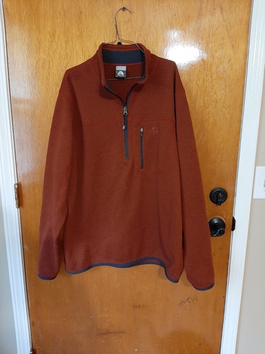 Nike, Nike ACG Mens Vintage Quarter Zip Fleece Pullover XL Burnt Orange