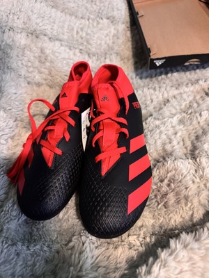 Adidas Predator 20.4 Boys Soccer Cleats Black & Red Size 5 NWT
