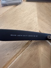 Ray Ban Justin Polarized Black Frame Dark Green Lens 5