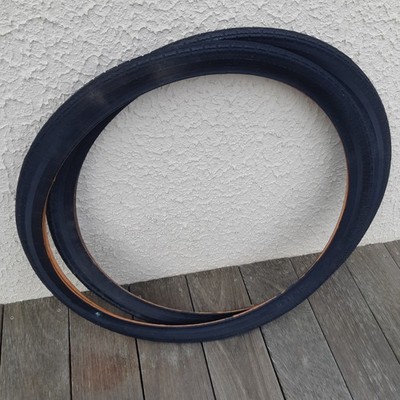 NOS 2 alte Reifen WOLBER 650 B Halbball NEU - Vintage Fahrrad