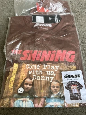 THE SHINING OFFICIAL CLASSIC HORROR MOVIE T-SHIRT NEW SEALED SIZE XL DANNY PLAY - Image 1 of 2