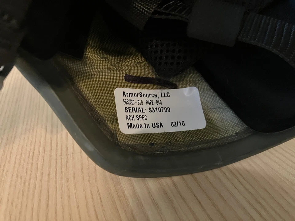 Shellback Tactical Level IIIA Ballistic Standard Cut ACH Helmet - Image 4 of 4