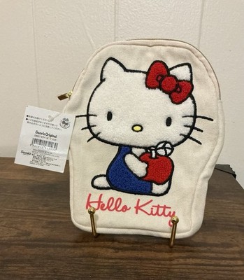 NWT Purchased In Japan Hello Kitty 2016 Sagara Sanrio Embroidered Pen Pouch Bag
