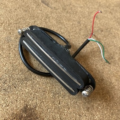 Mystery Stratocaster Hot Rails Pickup, 10.2k DC Black / Chrome Rails, Any Pos n