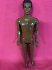 Mattel Vintage African American Man Doll 1968/1987 Straight Leg Nude Malaysia