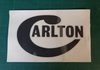 Carlton Logo, schwarz, Die Cut, Vinyl, Bass/Kick Drum Logo