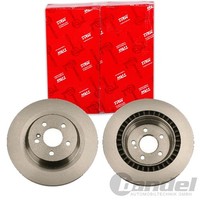 2X Trw Bremsscheiben 320Mm BelÜFtet Hinten Passend FÜR MERCEDES-BENZ S-KLASSE