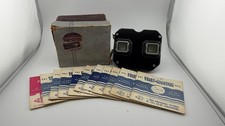 1950s Sawyer  s View-Master Model C Black Bakelite Viewer USA Made -with 11 reels