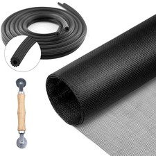 Screen Repair Kit for Windows and Doors 48 X 100" Adjustable Fiberglass Sc...