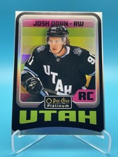 2024-25 O-Pee-Chee Platinum Josh Doan Retro Rookie Rainbow #R73 Utah Mammoth