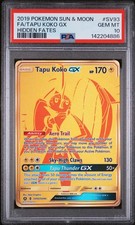 PSA 10 Tapu Koko GX SV93/SV94 Hidden Fates Shiny Vault-Gold Secret Rare-Gem Mint on eBay