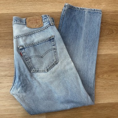 Vintage 80s Levis 501 Jeans Made In USA Straight Leg Button Fly