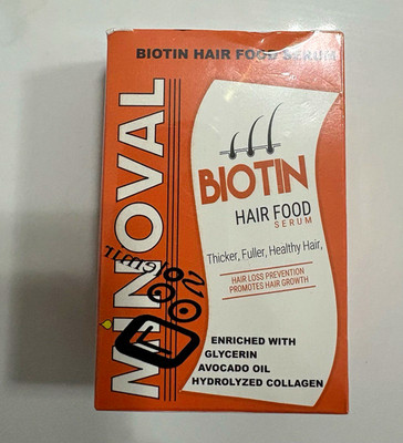 MINOVAL Biotin Hair Food Serum Biotin Hair Loss Prevention Promotes Growth 10 ml