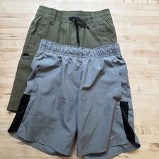 Lot 2 Boys Shorts Athletic Nike Small Gray