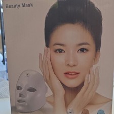 Portable LED Light Therapy Face Mask for Skin Care, Unisex, White