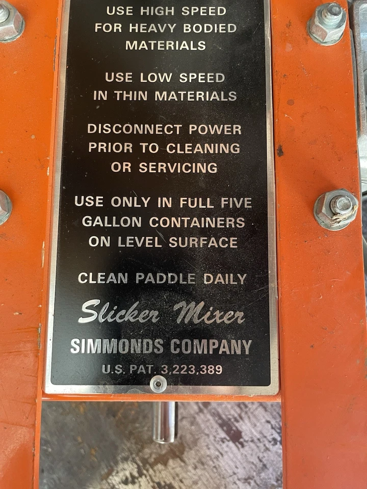 Mezclador de pintura Simmonds SSMD 1-2 motor Dayton Foto 3 de 4