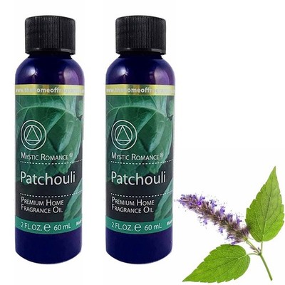 2 Bottles of 2Oz Patchouli Fragrance Oil for Aroma Diffusers and Candles