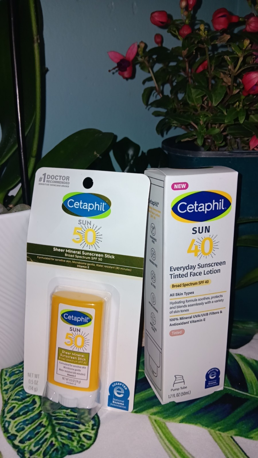 Cetaphil Tinted SPF 50 Face Lotion & Mineral Sunscreen Stick