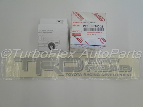 TOYOTA TACOMA TRD Off-Road bedside decal BLACK/RED PT211-TT980-02 Genuine OEM $40.63
